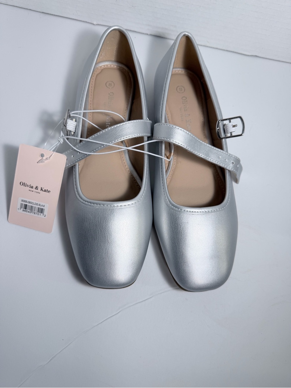 Women’s Olivia & Kate Silver Mary Jane Shoes